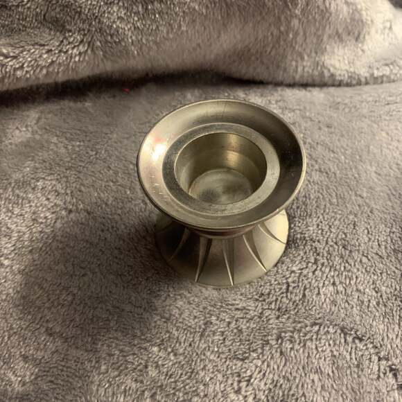 Cut Crystal Egg With Pewter Base ~ France - Picture 3 of 4